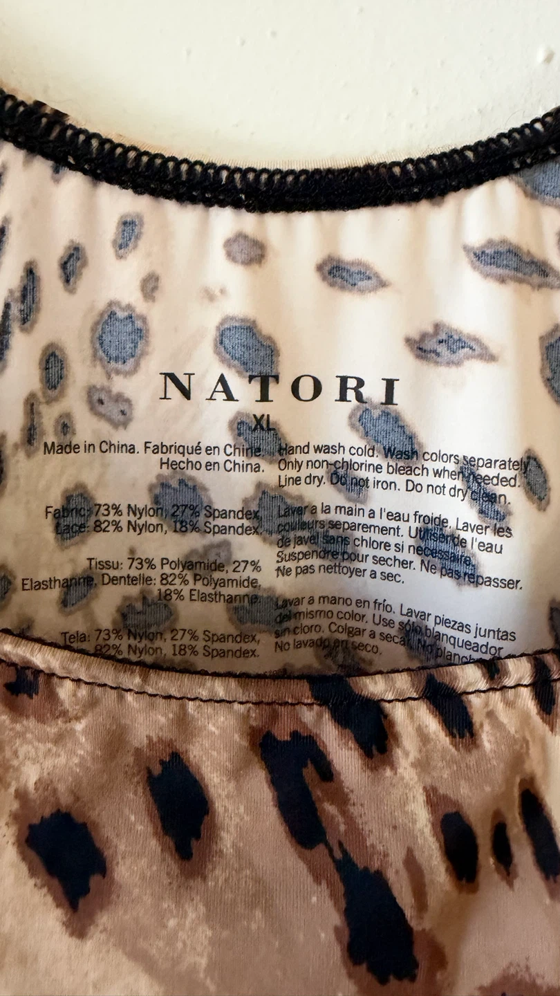 Natori Leopard Print Chemise Size XL - photo 2
