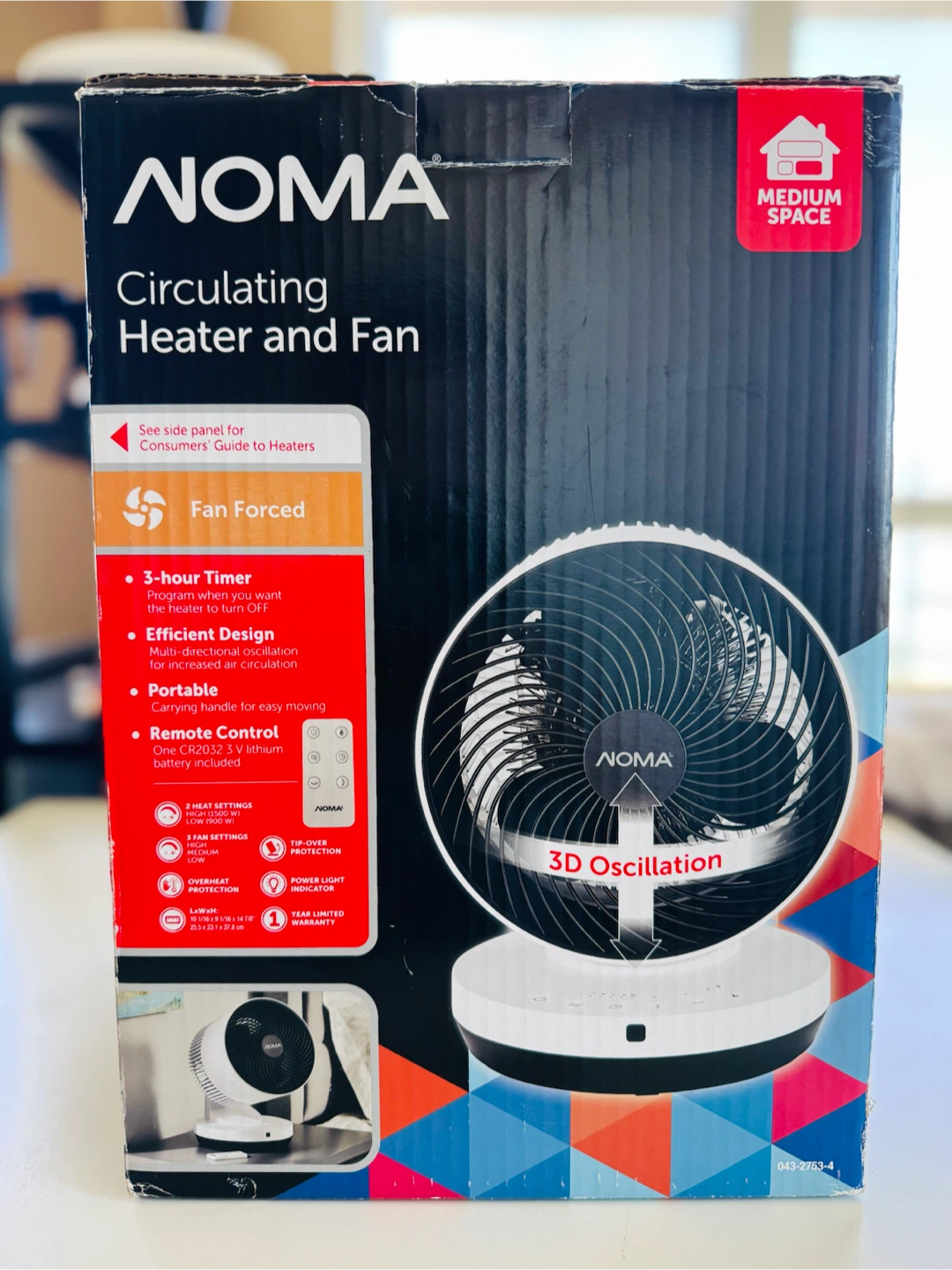 NOMA Circulating Heater and Fan