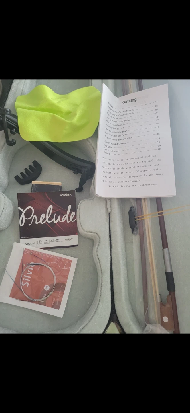 4/4 Full Size Violin with Case and Accessories - photo 2