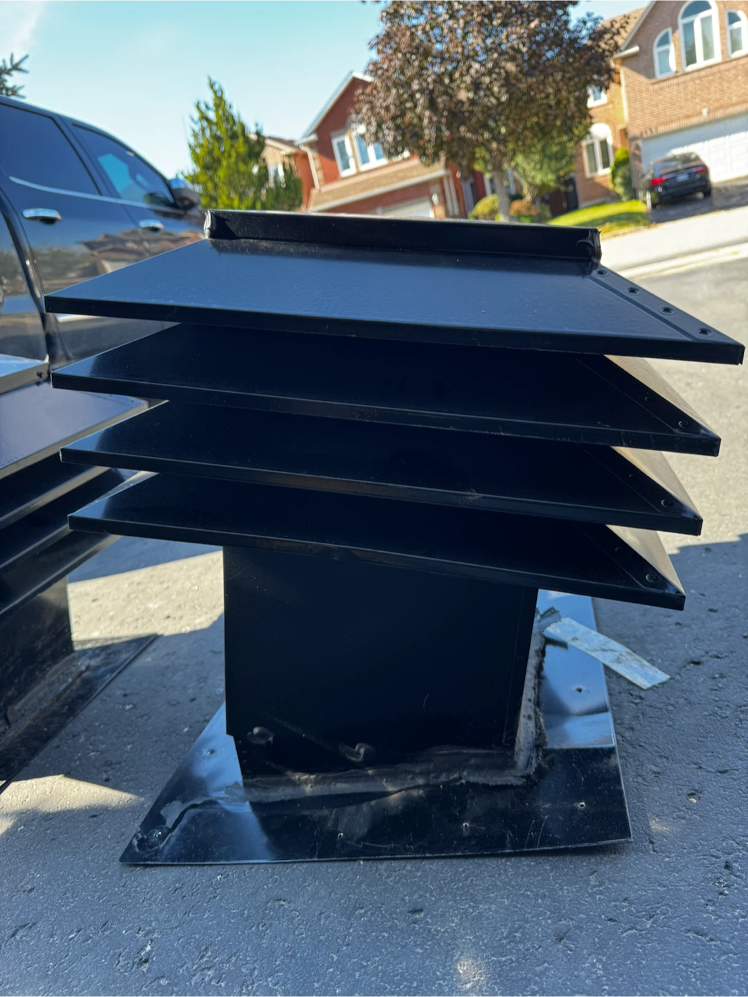 Two Black Roof Vents