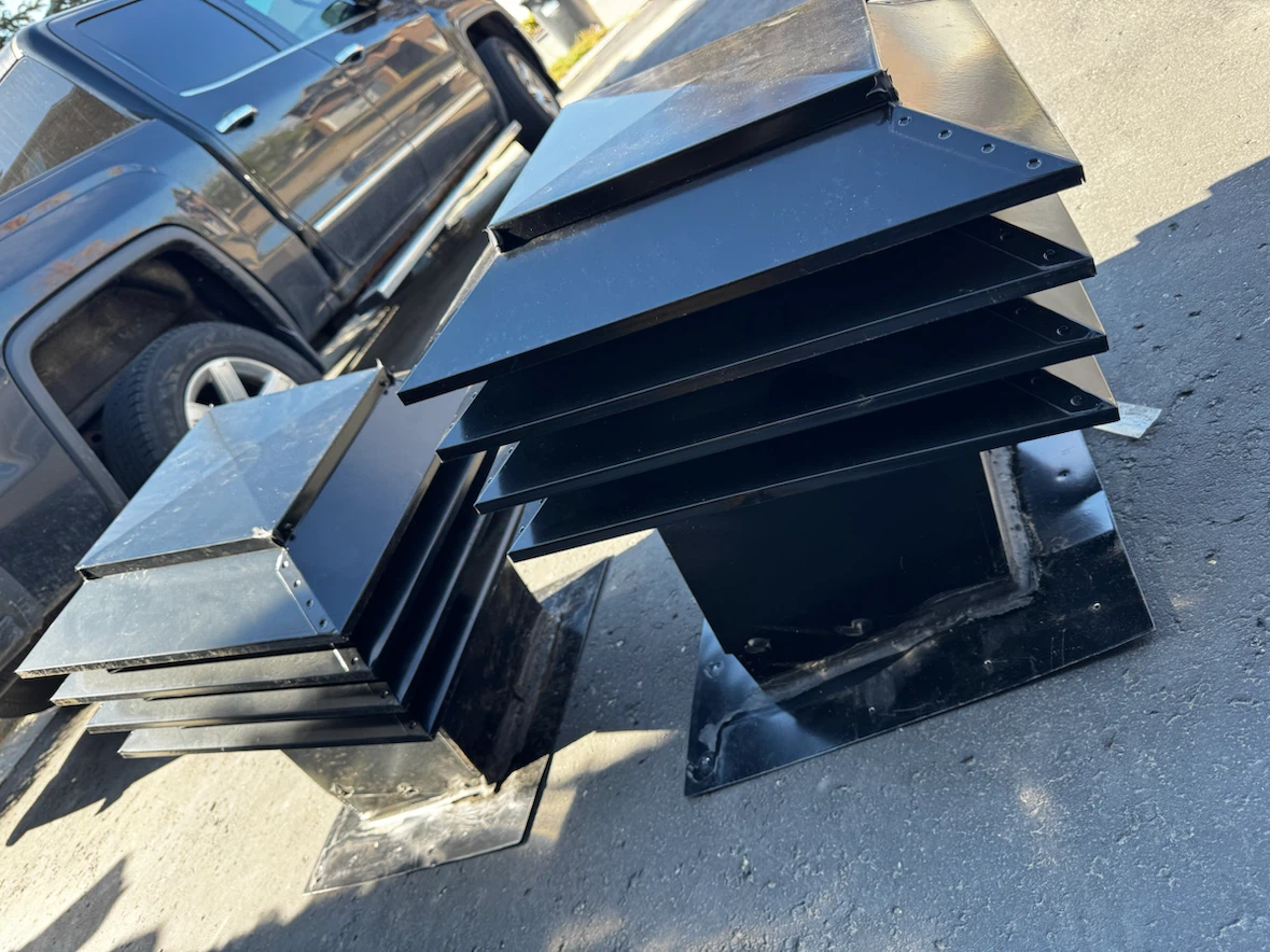 Two Black Roof Vents - photo 2