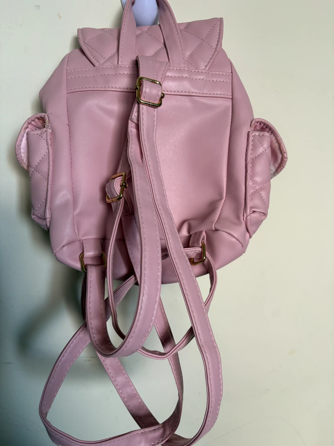 Small Pink Quilted Backpack - photo 2