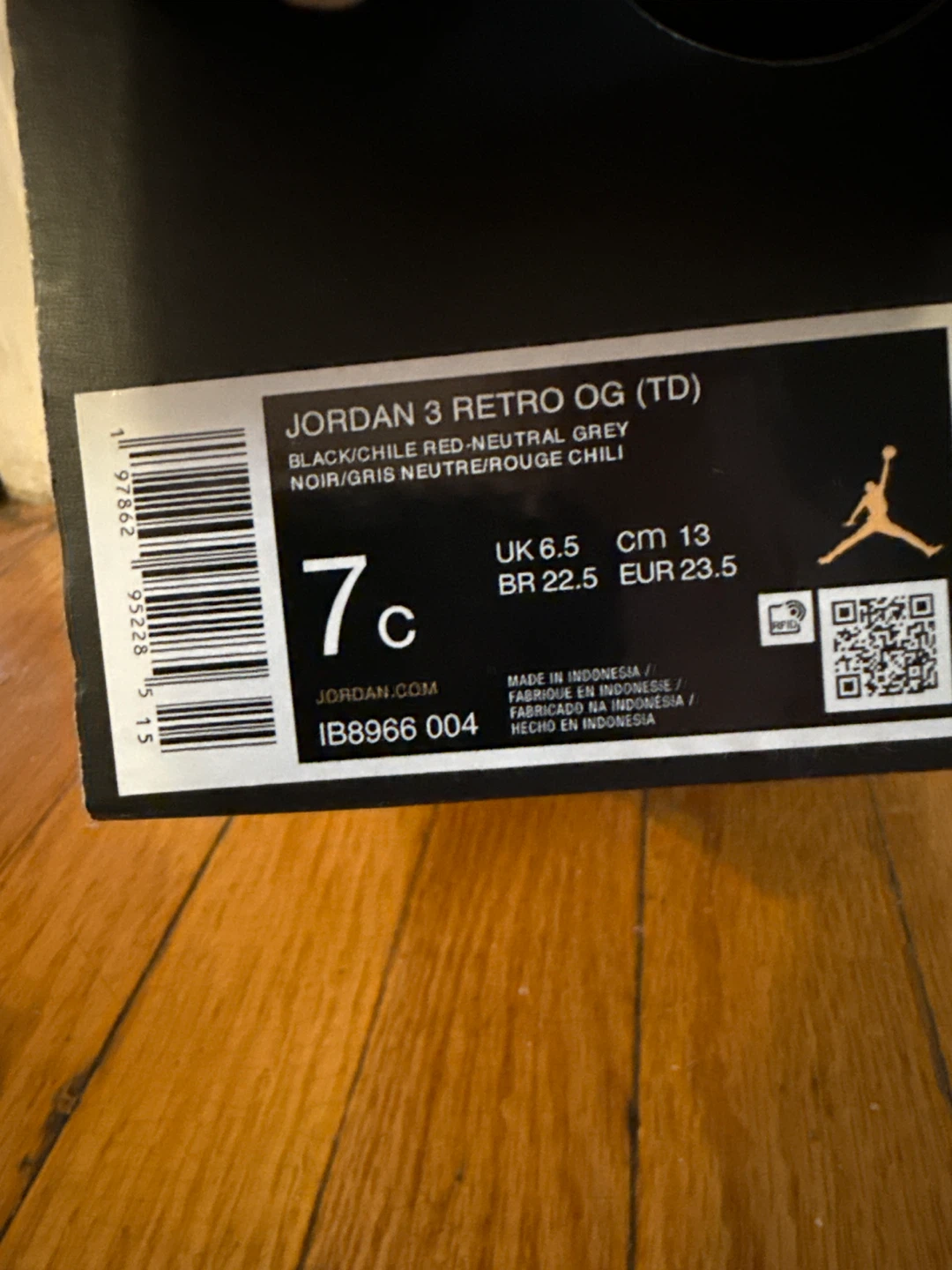 Nike Jordan Retro Shoes Toddler Size 7c - photo 3