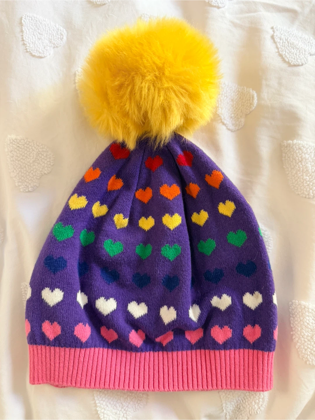 Hanna Andersson Heart Pom Pom Hat