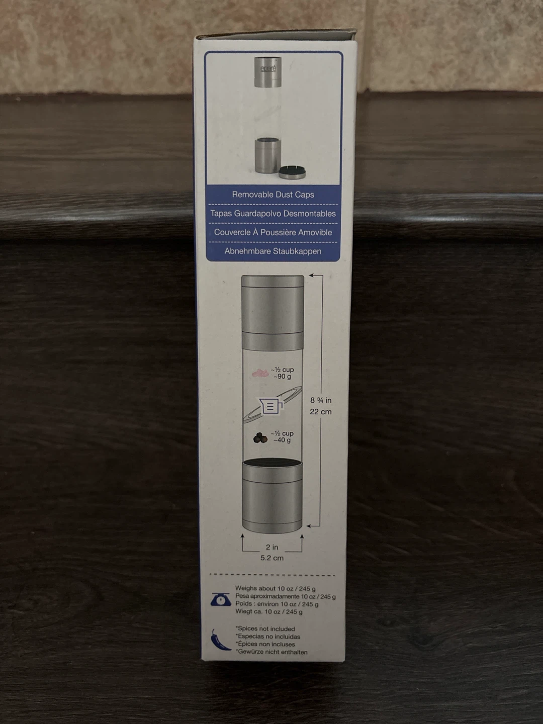 Eparé 2-in-1 Dual Salt and Pepper Grinder - photo 2