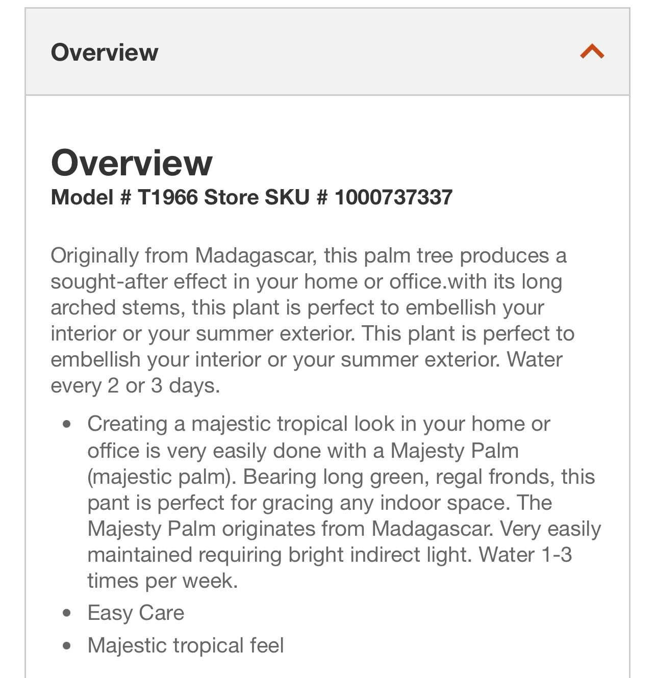 Majesty palm tree plant - photo 3