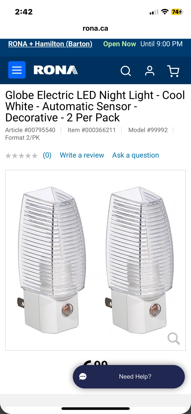 Set of Two Dusk to Dawn Sensor Night Lights - photo 2