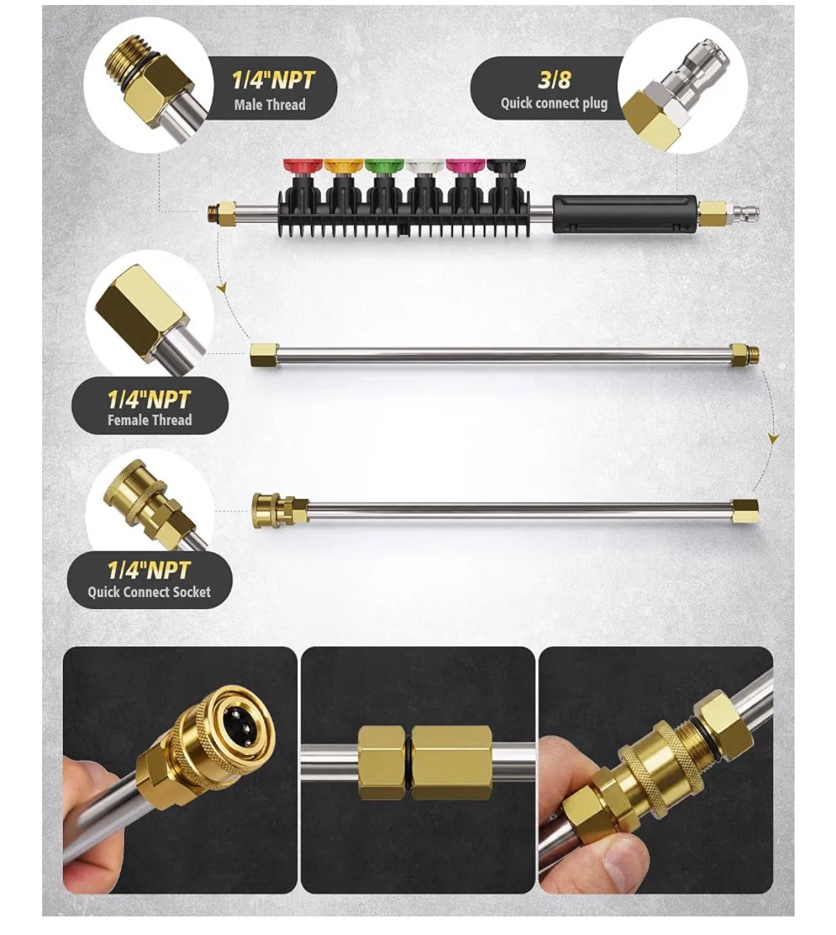 Pressure Washer Extension Wand Kit - photo 3