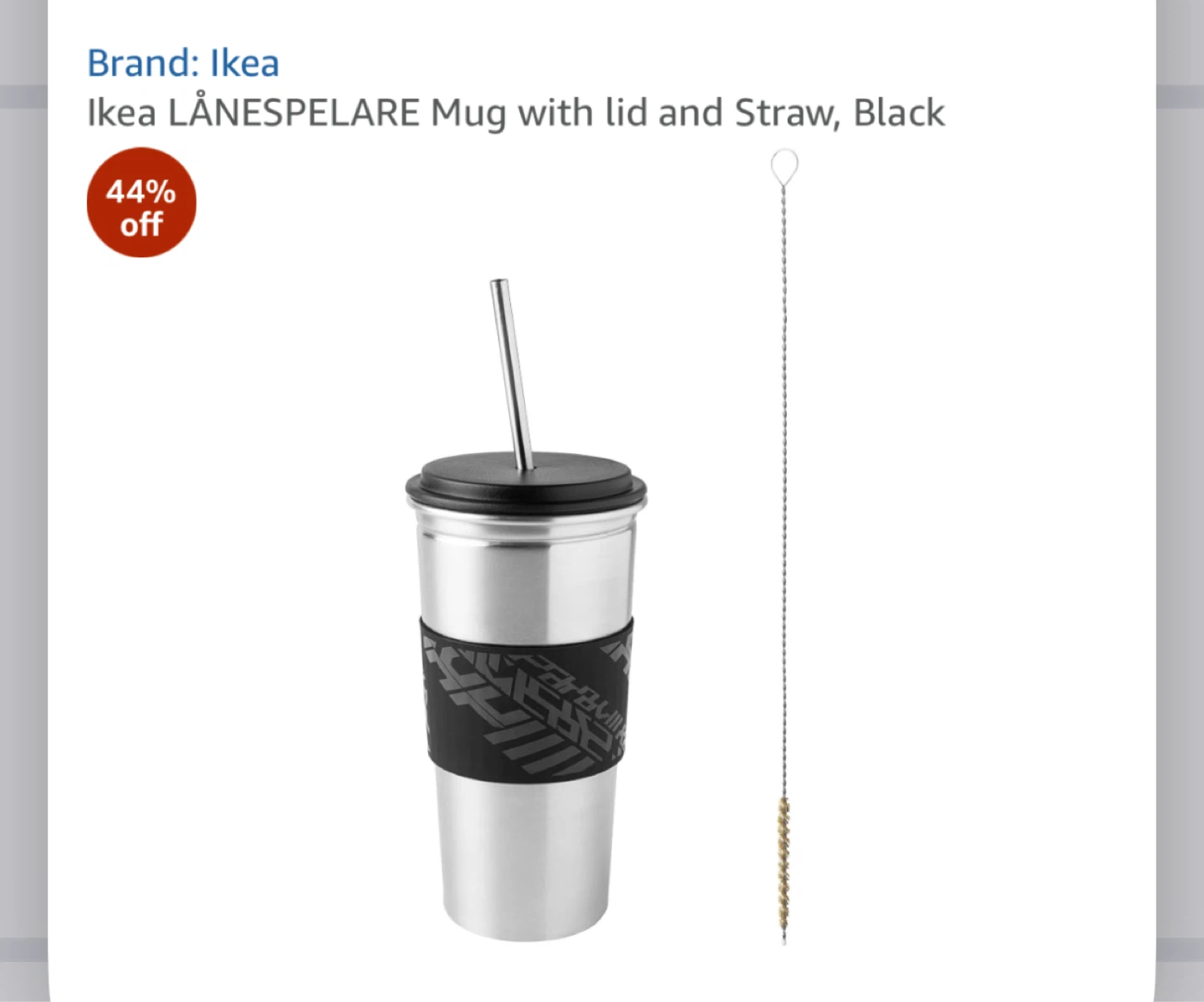 Stainless Steel Tumbler with Straw - photo 2
