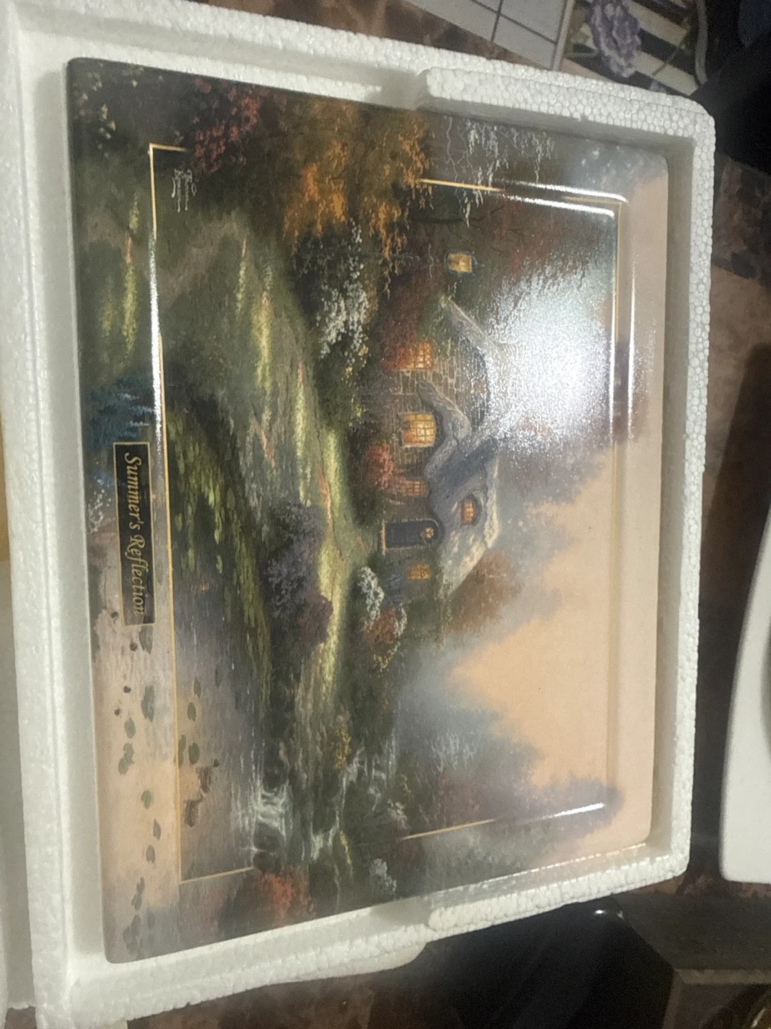 Thomas Kinkade Everett's Cottage Collector Plate