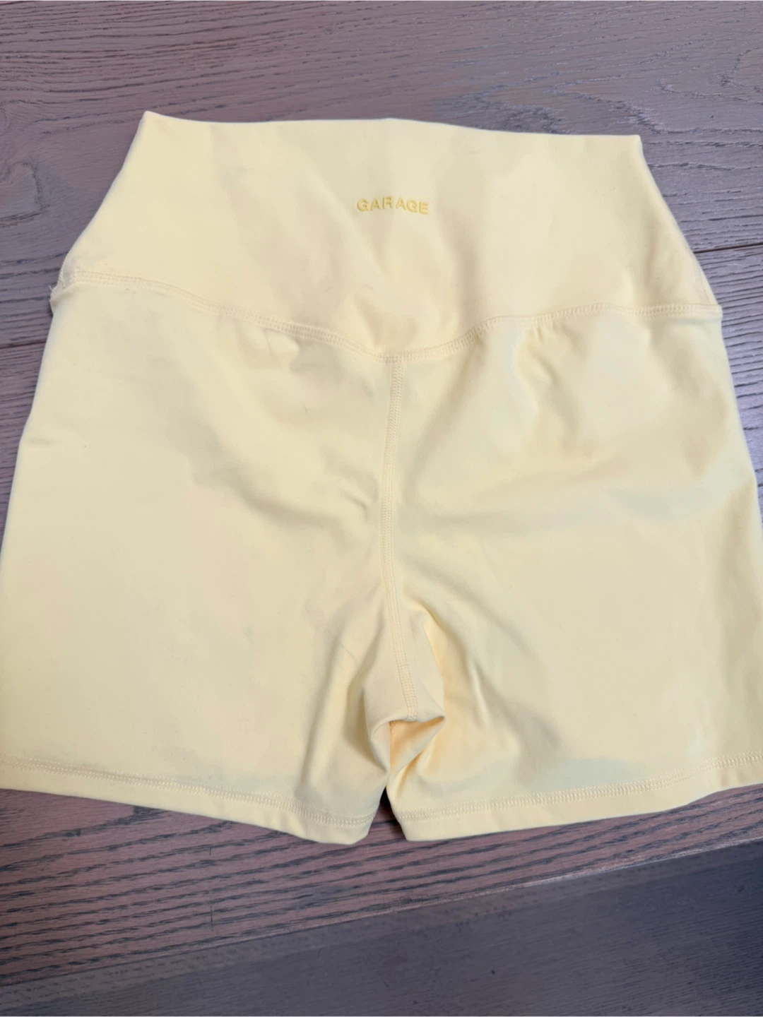 Garage Active Booty Shorts - Yellow - Size Medium - photo 2