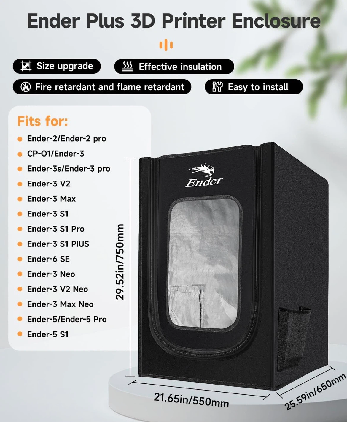 Creality Ender Plus 3D Printer Enclosure cover - photo 3
