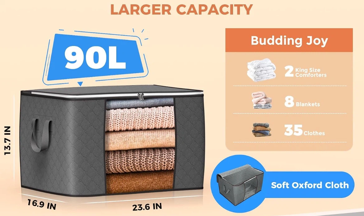 2 cloth 90L storage bags - photo 3