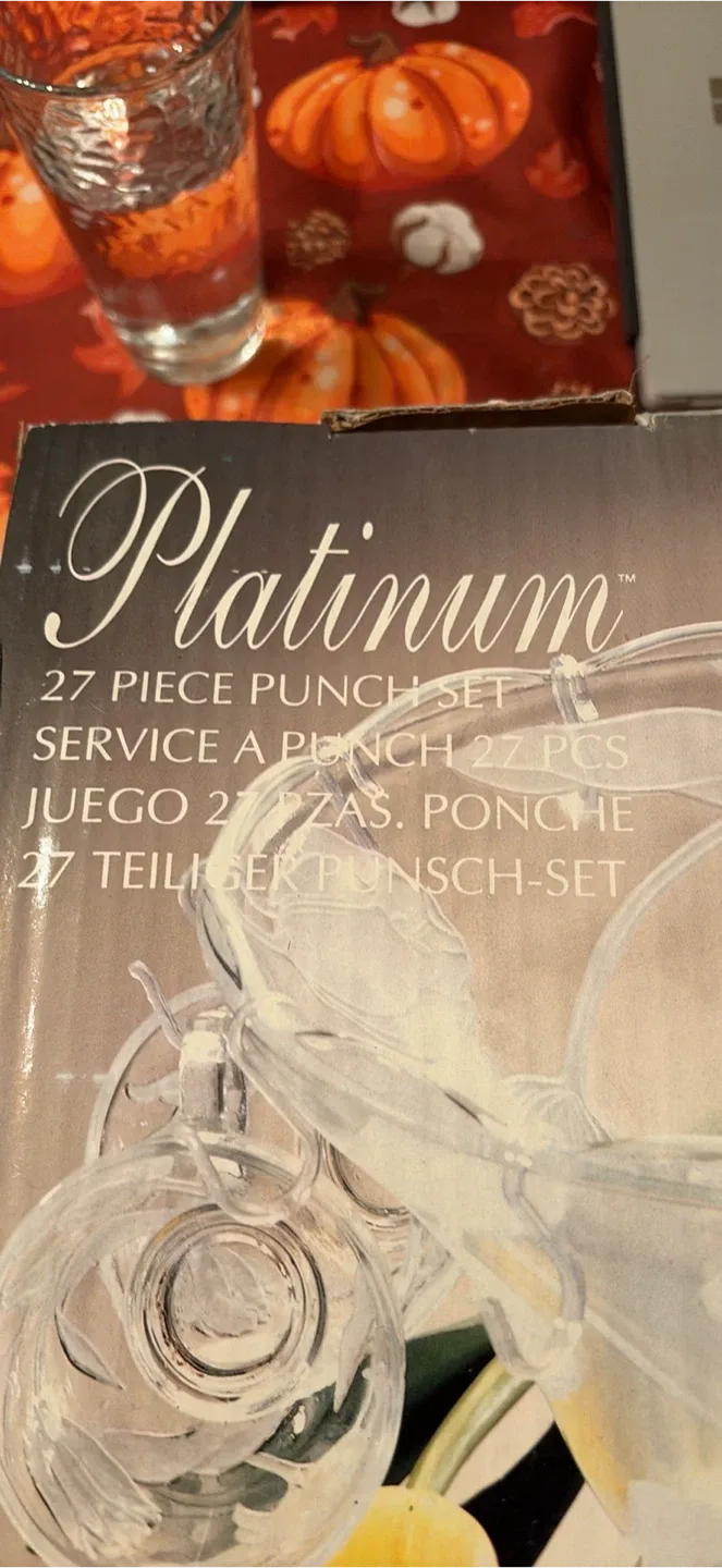 Brand new 27 piece punch bowl set - photo 2