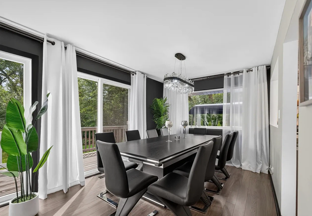Luxury 92” Custom Modern Dining Table + 10 Chairs