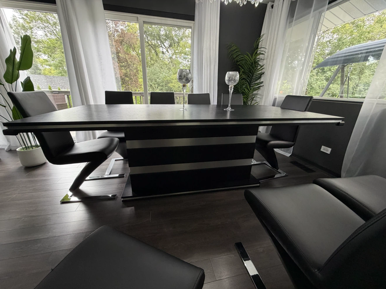 Luxury 92” Custom Modern Dining Table + 10 Chairs - photo 2