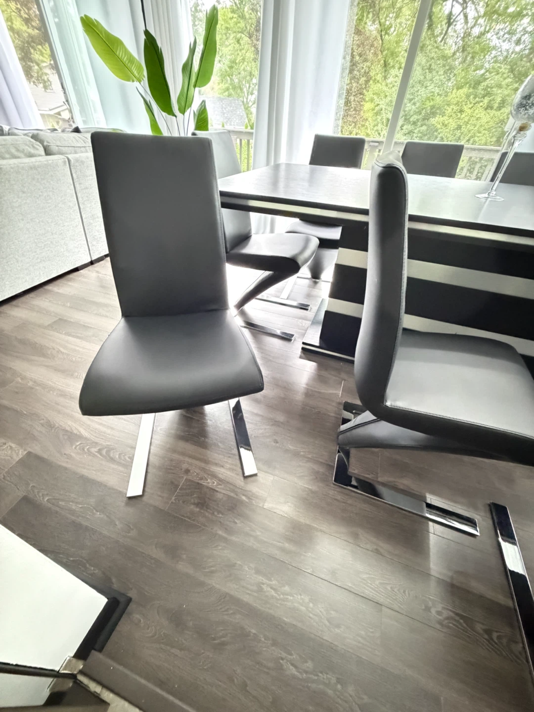 Luxury 92” Custom Modern Dining Table + 10 Chairs - photo 4