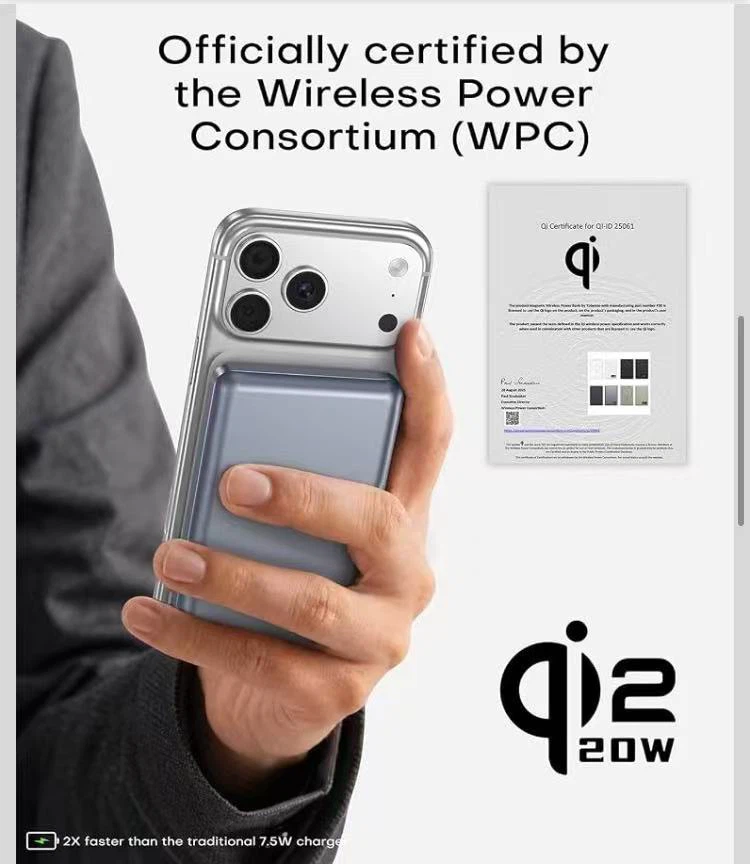 10000mAh Magnetic Wireless Power Bank - photo 3