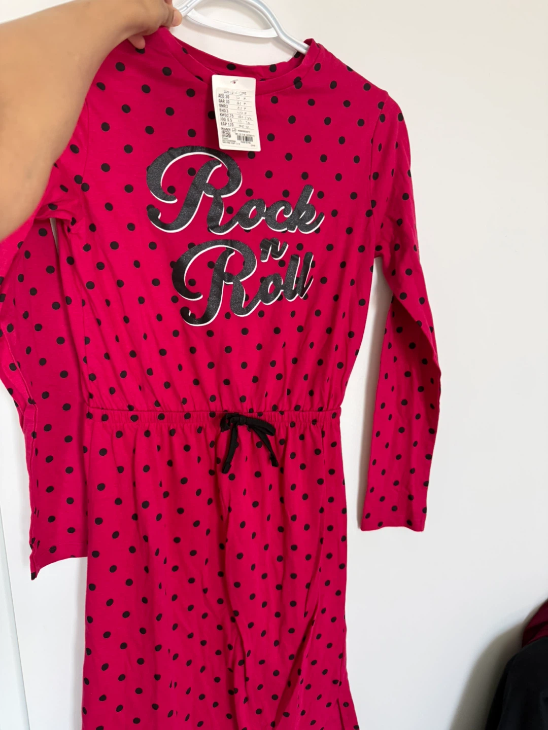 girls long sleeve dress, size 13-14