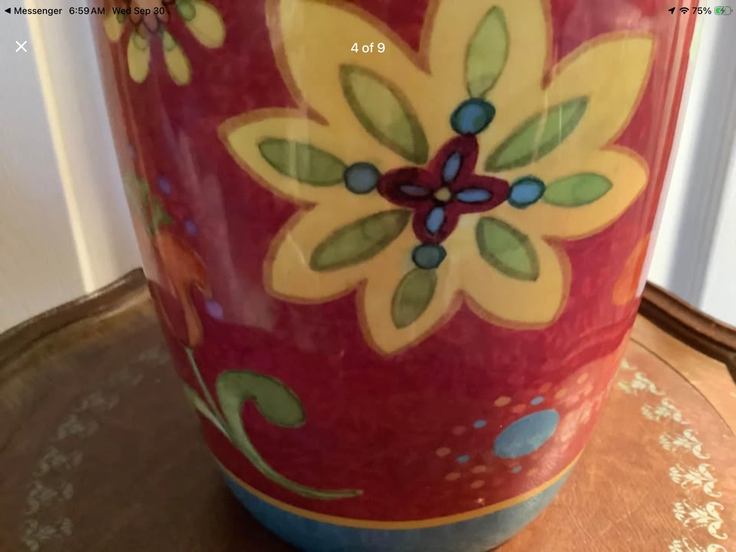 Lg Hand Crafted Ceramic Pitcher by Sue Zipkin 🐞 - photo 4