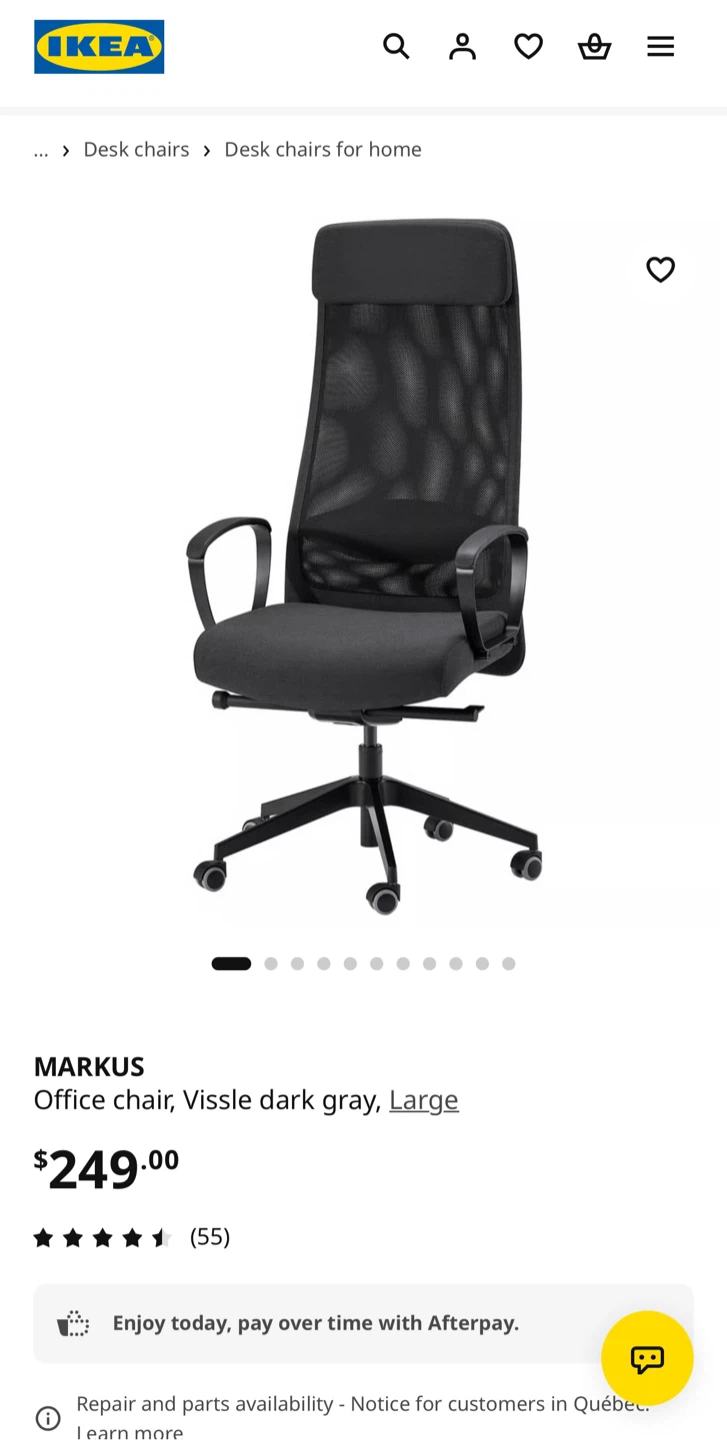 IKEA Markus Office Chair - Dark Gray