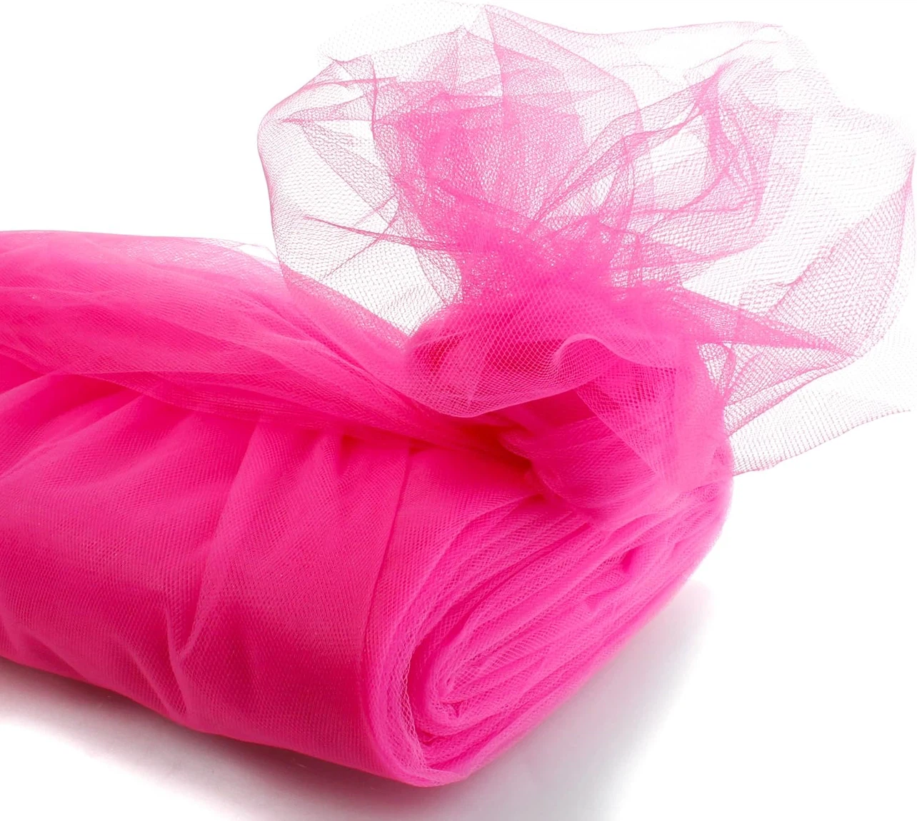 Hot Pink Tulle Fabric Spool (LOTS OF IT) - photo 2