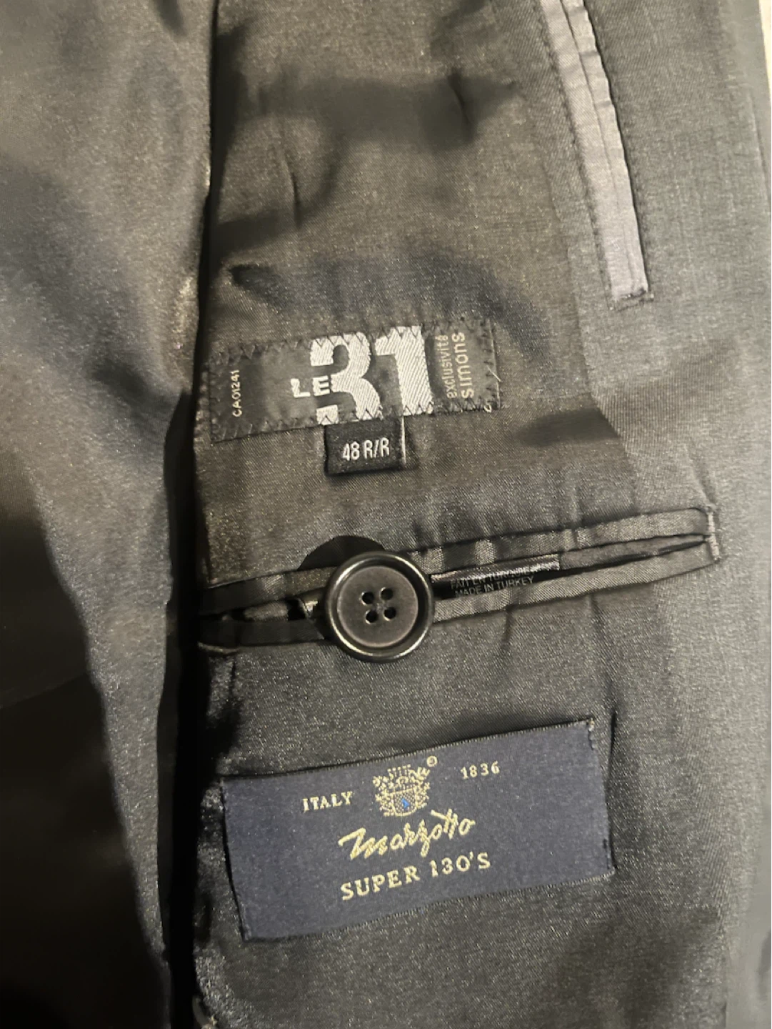 Le 31 Simons Marzotto Super 130's Suit Jacket - photo 2