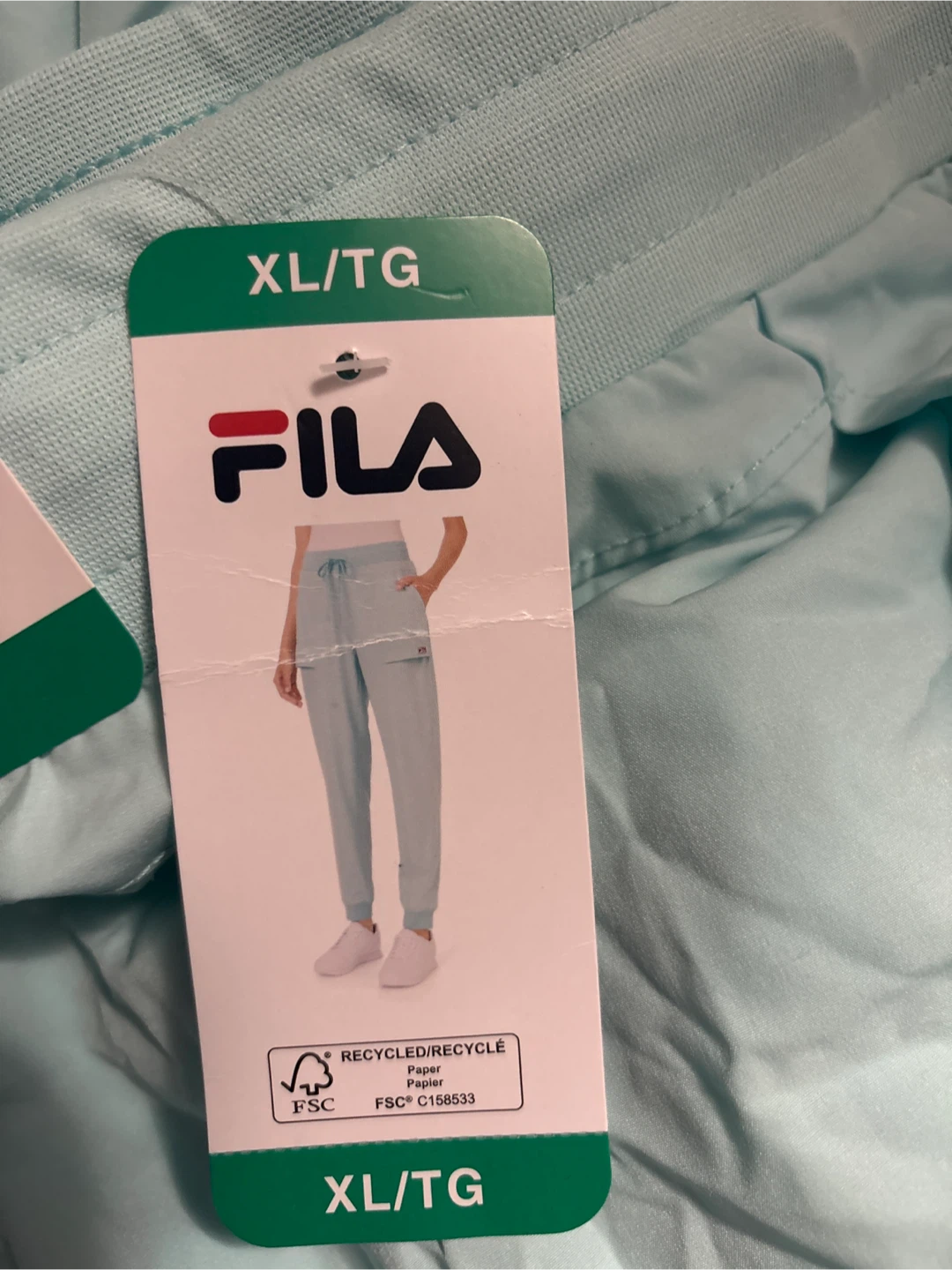 Ladies Fila Joggers Light Blue XL