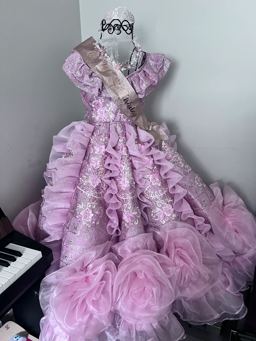Pink Birthday Princess Dress For Rent