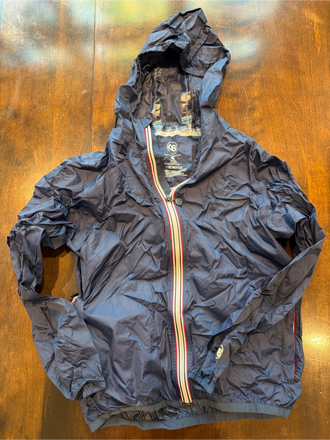 08 Navy Blue Packable Jacket