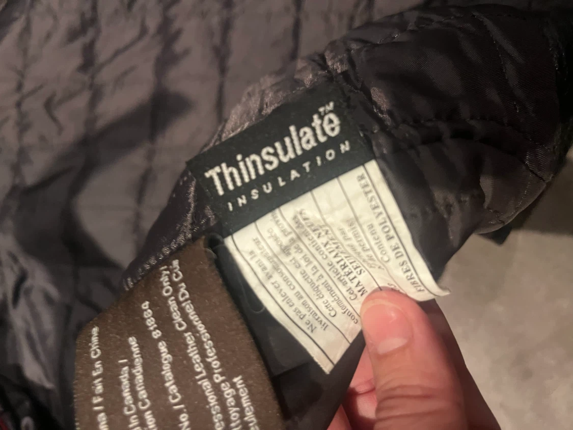 Black Genuine Leather Jacket with Thinsulate Insulation - photo 2