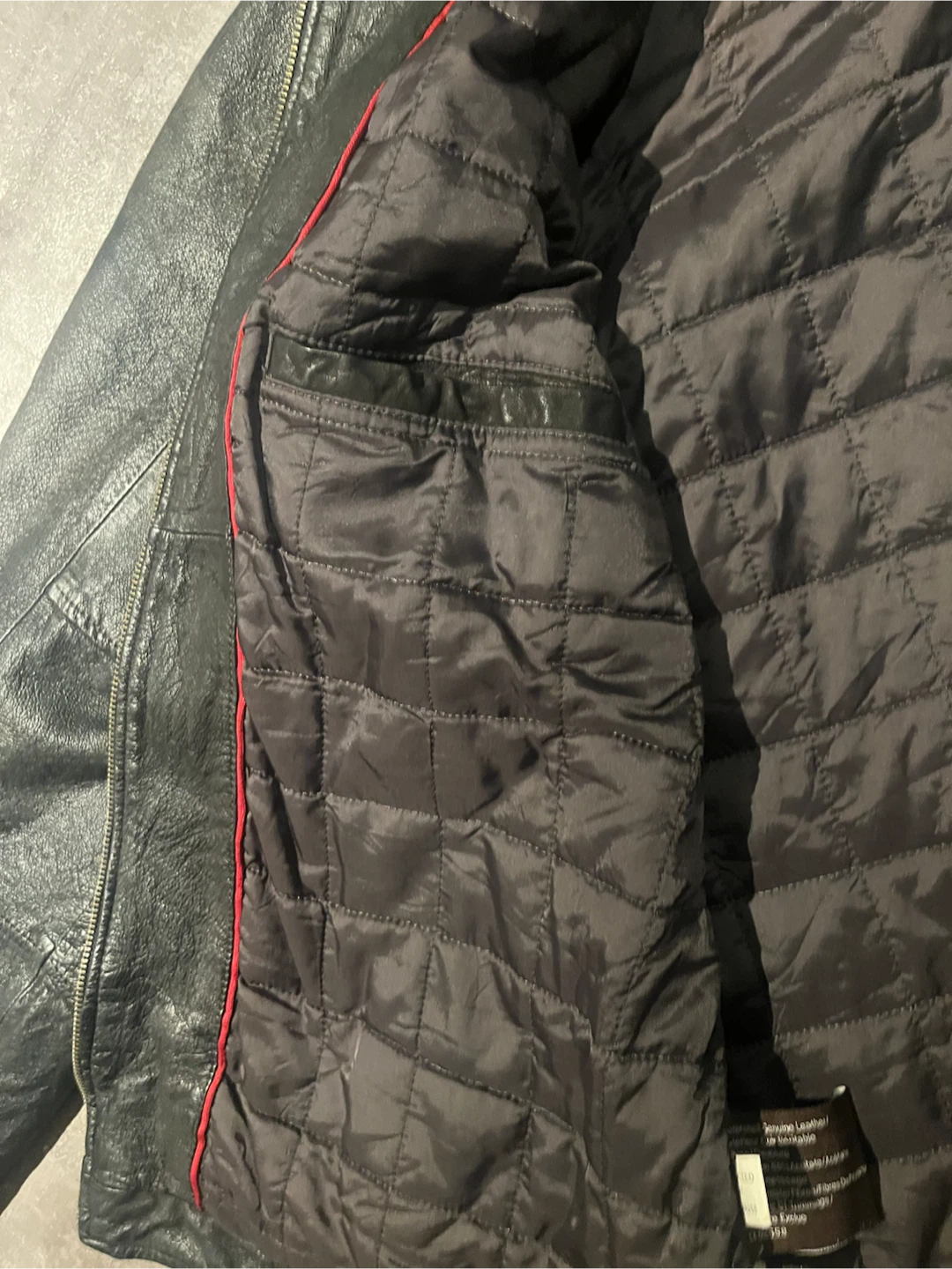 Black Genuine Leather Jacket with Thinsulate Insulation - photo 4