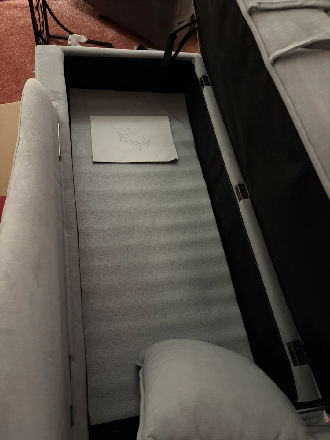 Light Gray Chaise Lounge - photo 3