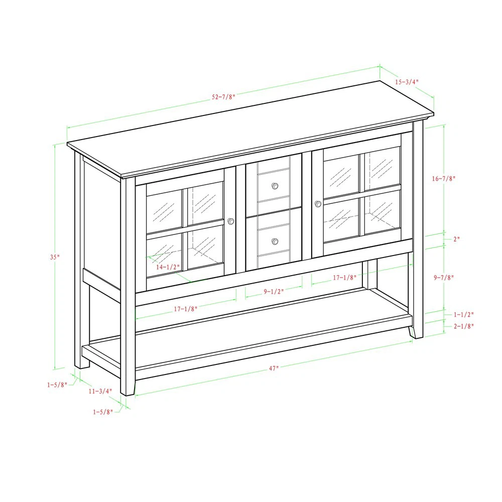 Welwick Designs 52-inch Transitional Buffet - photo 4
