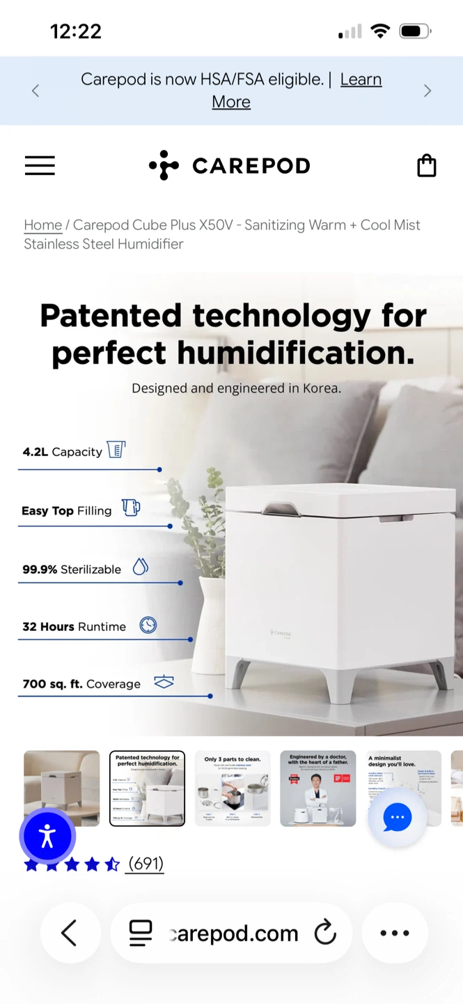 New in box Cube X50 humidifier - photo 3