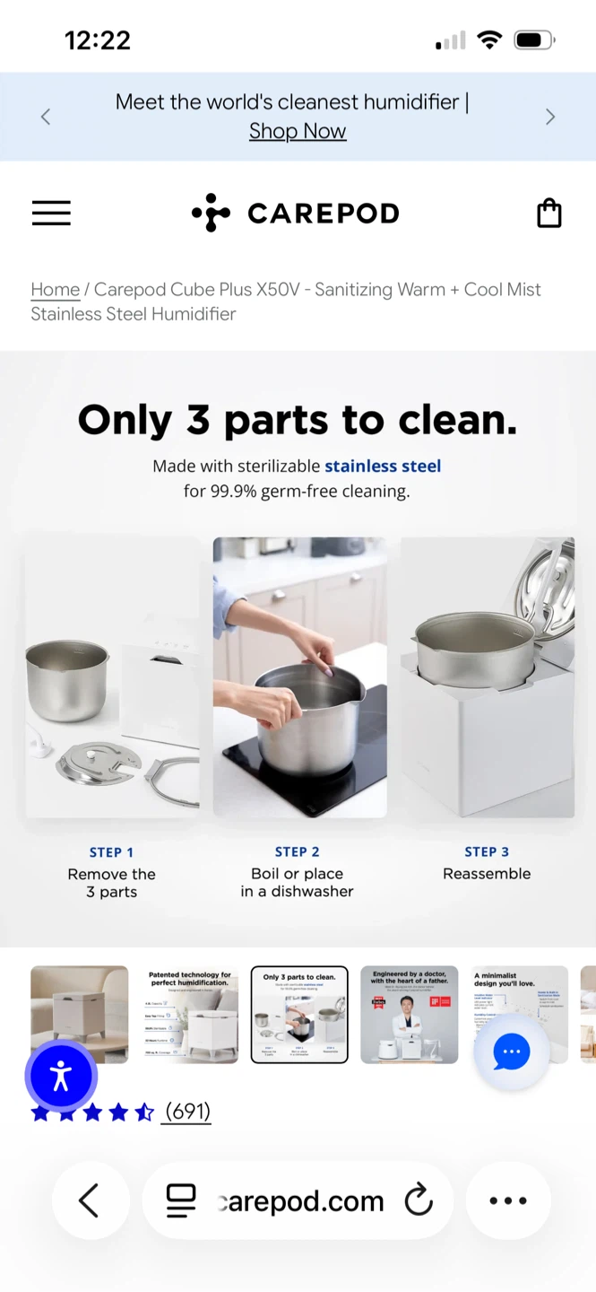 New in box Cube X50 humidifier - photo 4