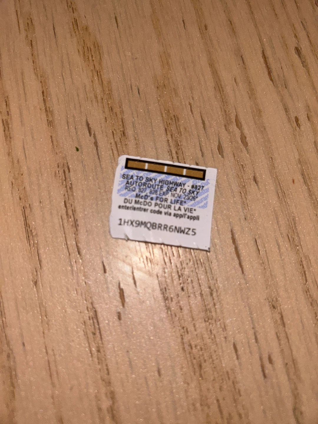 McDonald's For Life sticker for trade