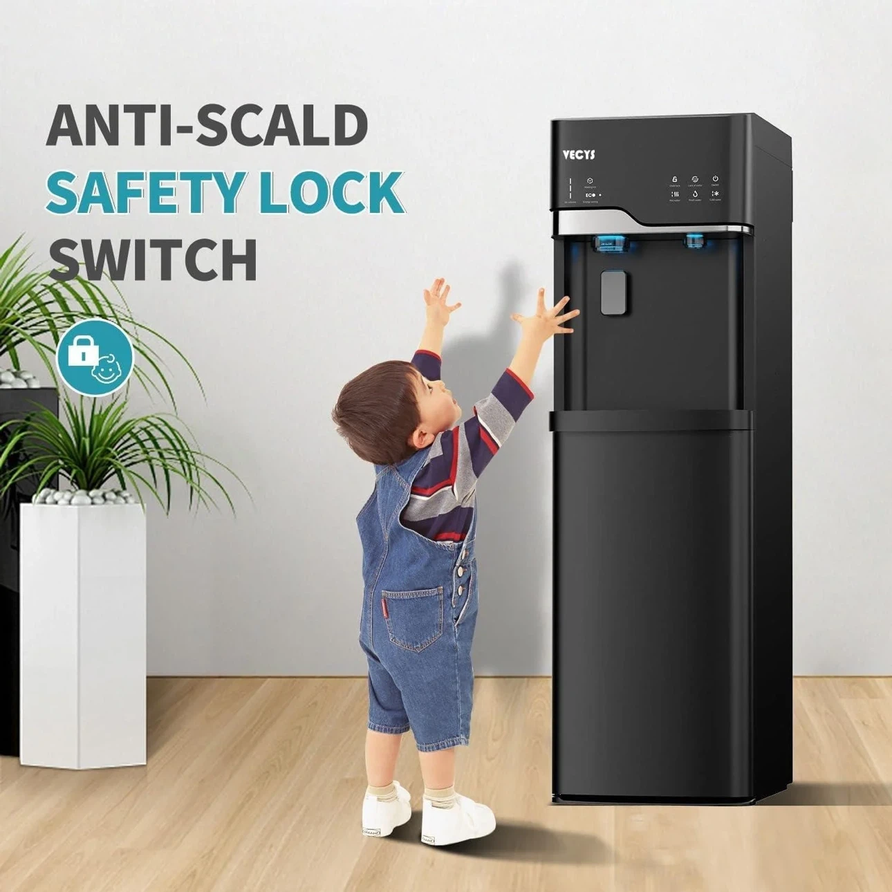VECYS Bottom Loading Water Dispenser with Ice Maker - photo 2