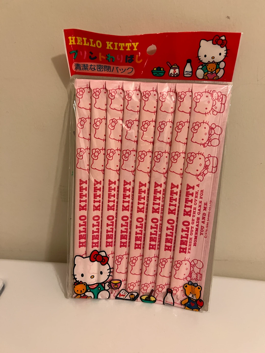 Vintage Hello Kitty Disposable Wooden Chopsticks
