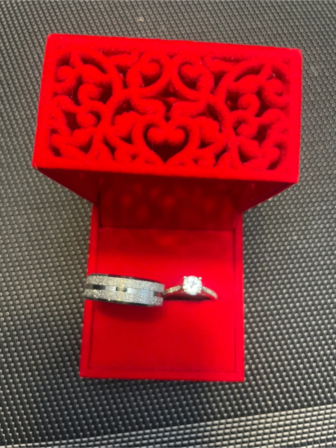 Two-Piece Engagement and Wedding Ring Set