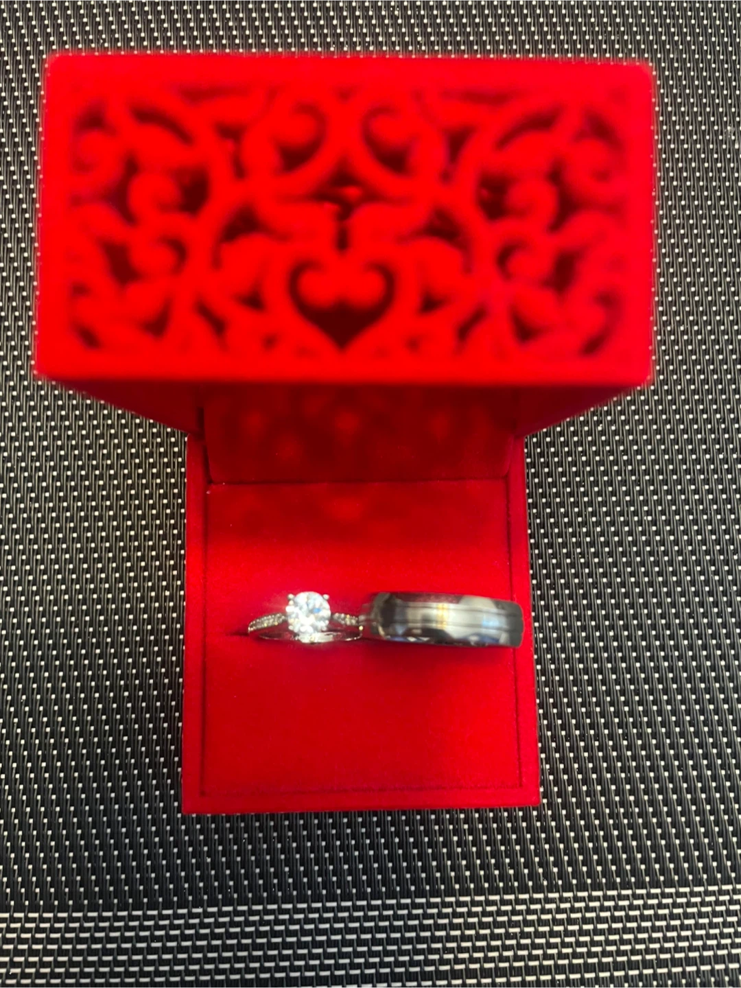 Two-Piece Ring Set in Red Gift Box