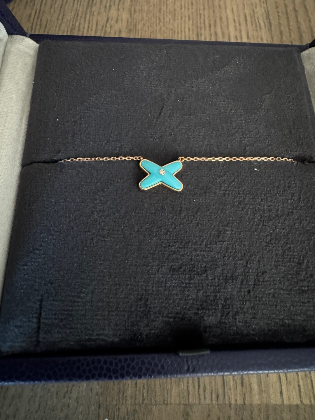 Authentic Chaumet Jeux de Liens Necklace with Turquoise - photo 5