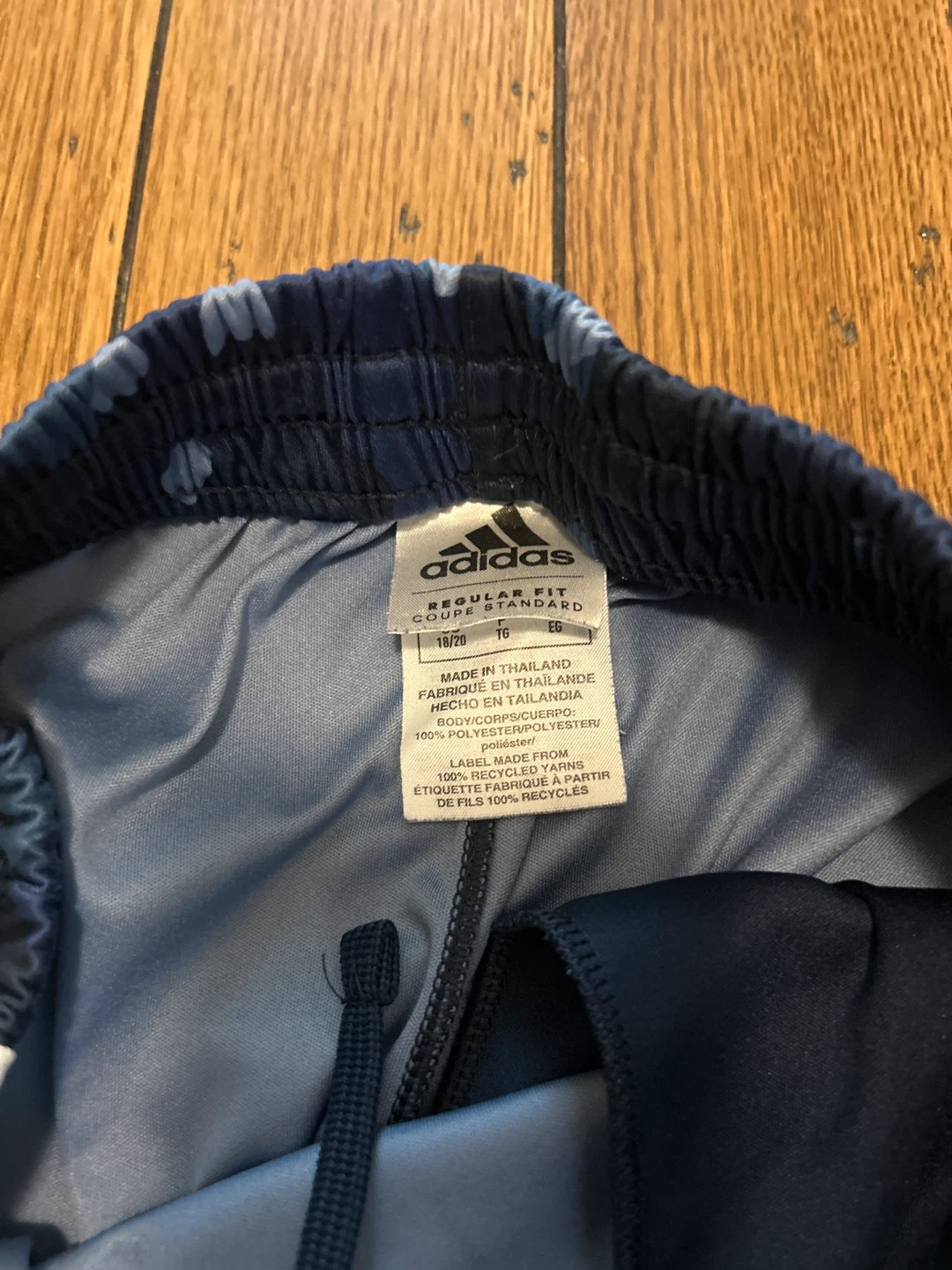 Adidas basketball shorts blue camo Size 18/20 - photo 3