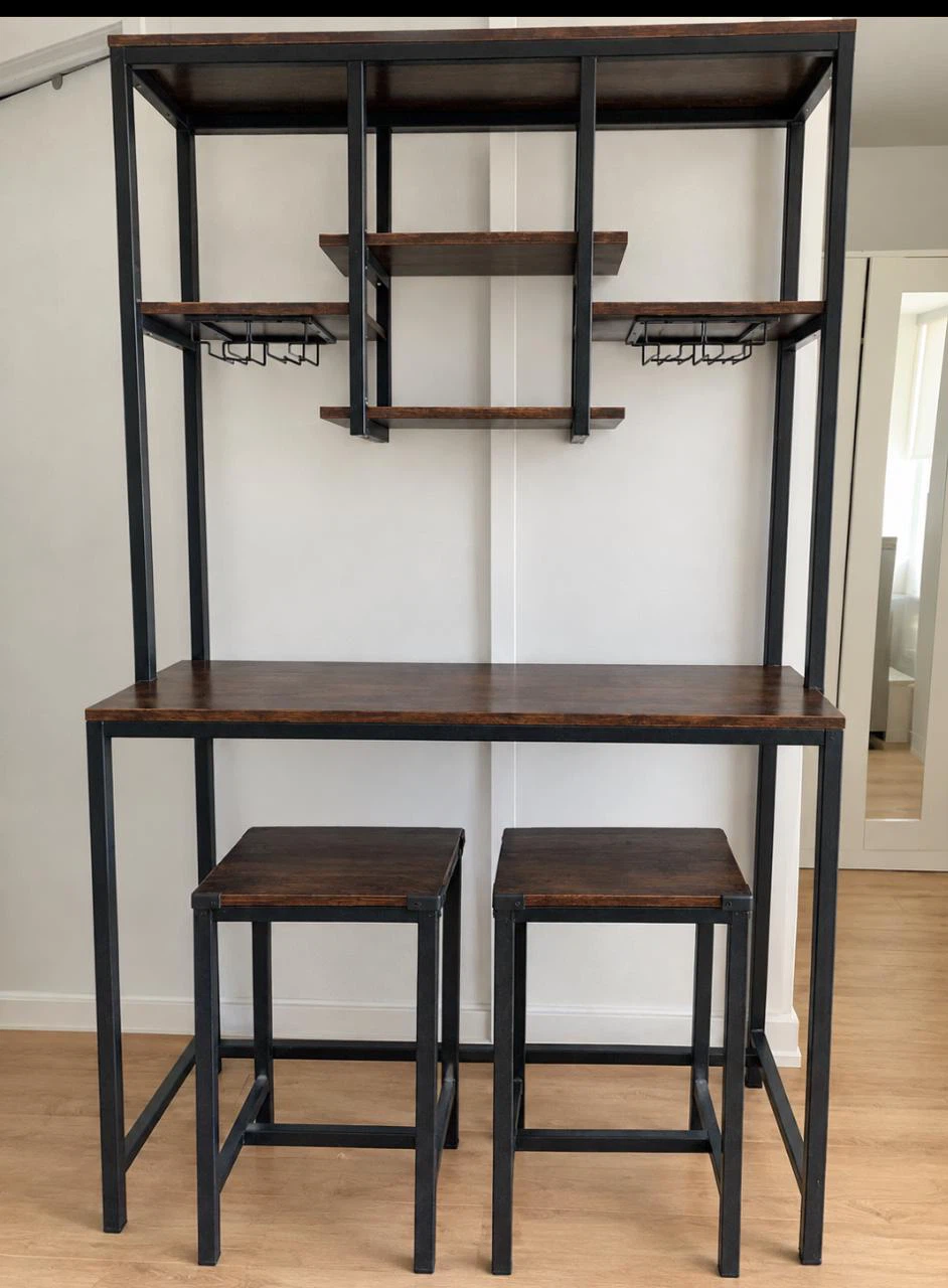 Wayfair Industrial Style Bar Table and Stool Set