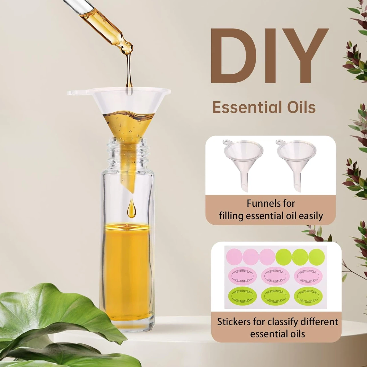 Set of 4 Essential Oil Roller Bottles (10ml) - photo 3