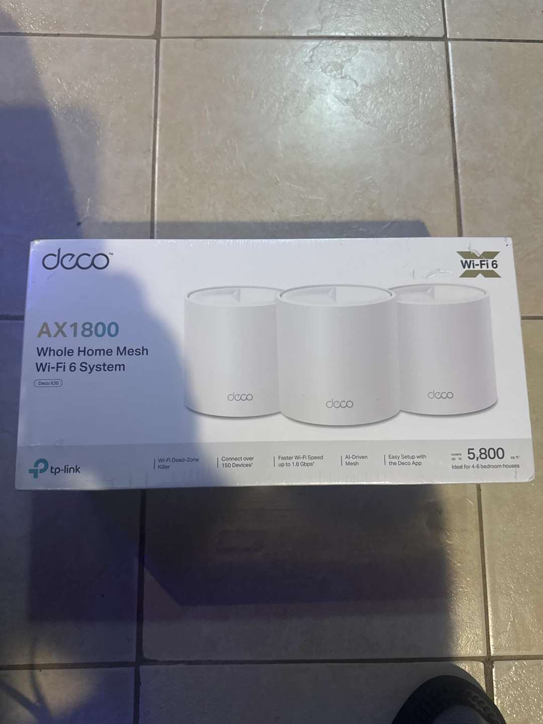 TP-Link Deco X20 AX1800 Whole Home Mesh Wi-Fi 6 System