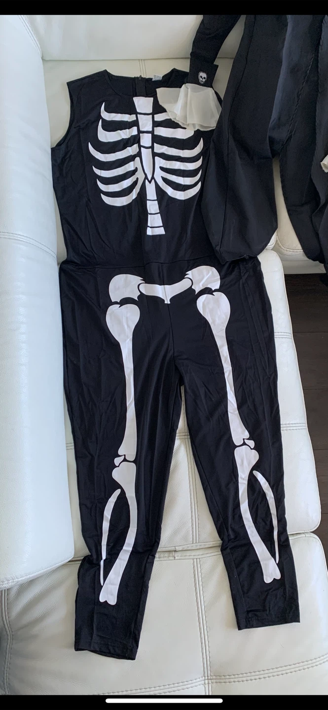 🎃👻 5 pcs-Voodoo Skeleton Costume-Women sz2X - photo 4