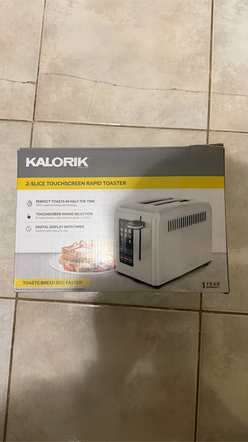 New Kalorik stainless steel 2-slice toaster - photo 3