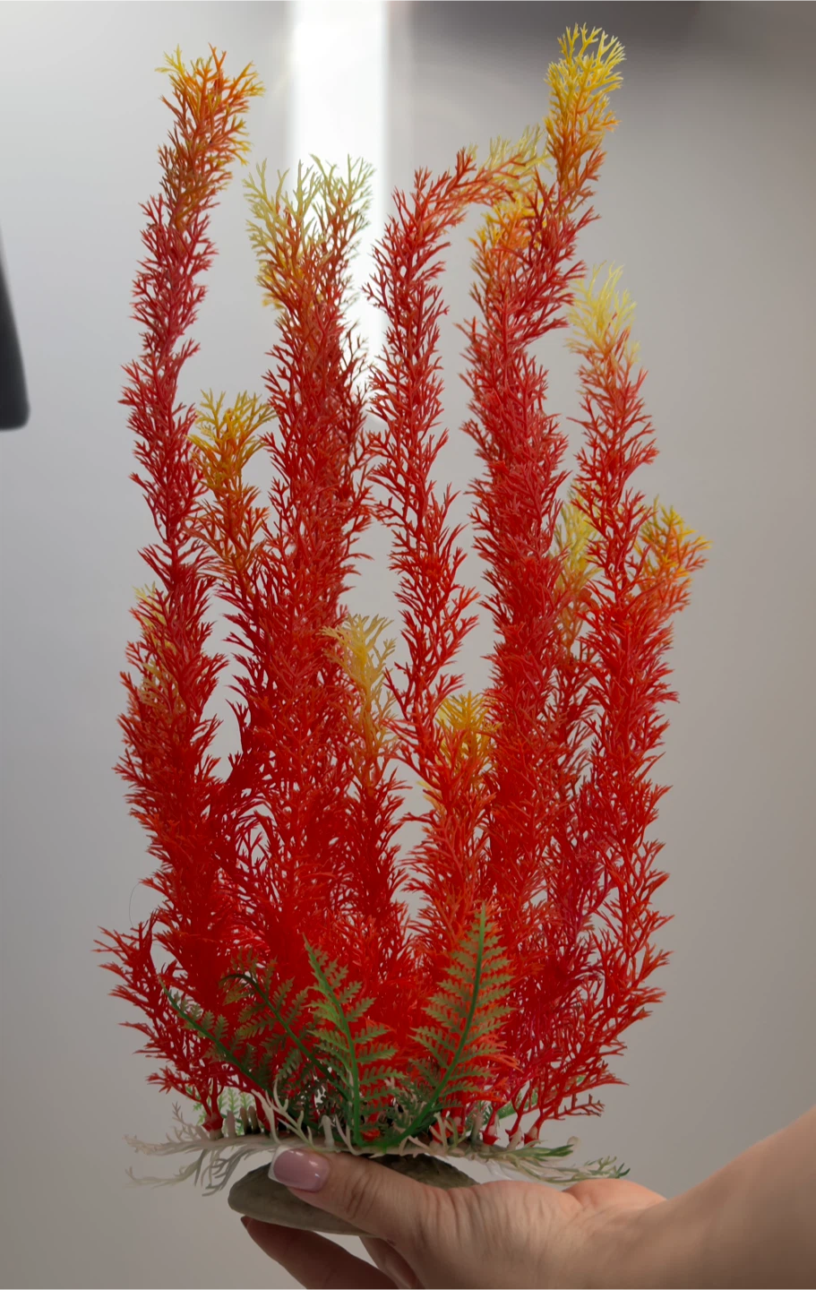 Artificial Red Hanging Aquarium Plant