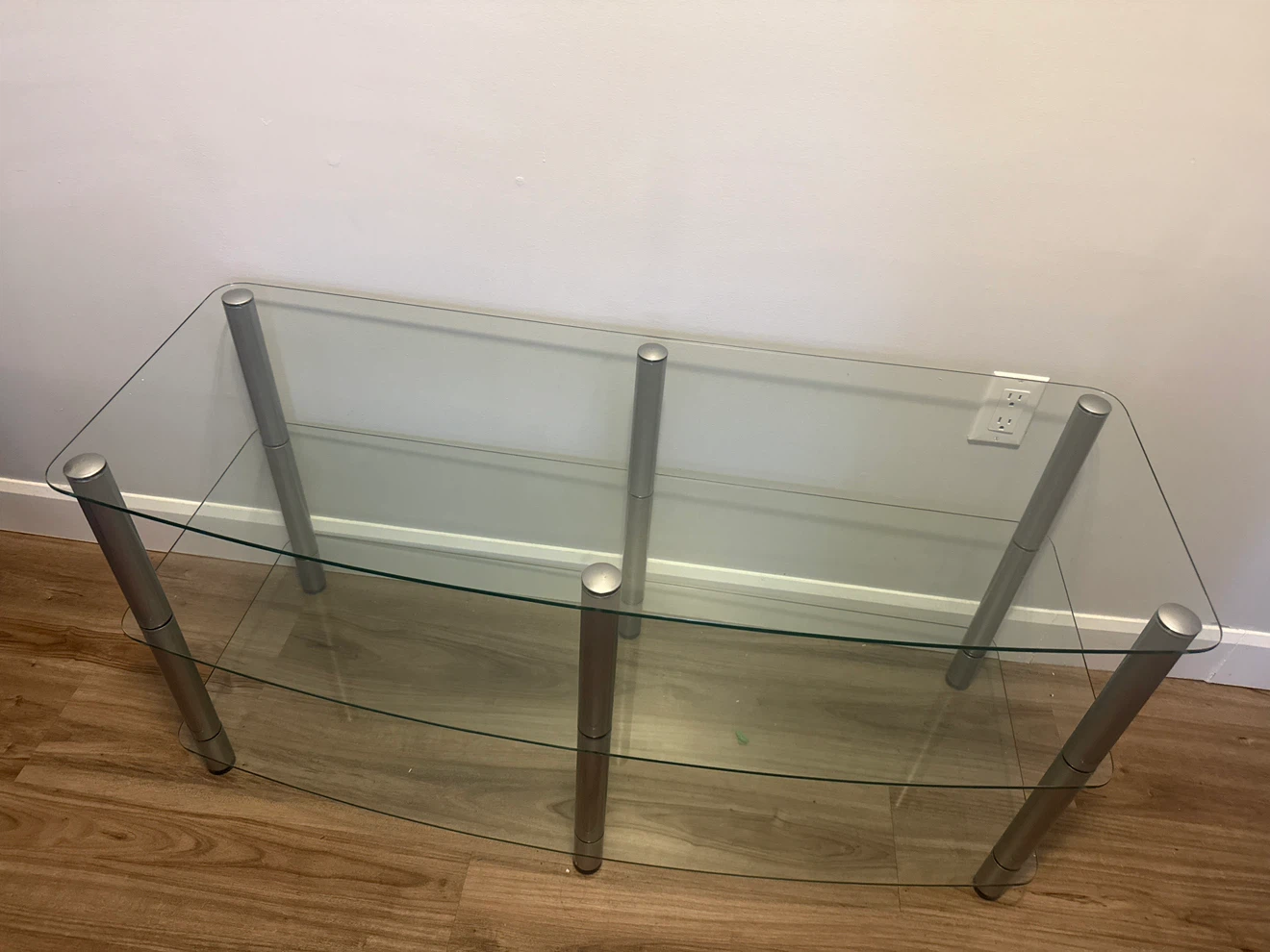 Three-Tier Glass TV Stand or Console